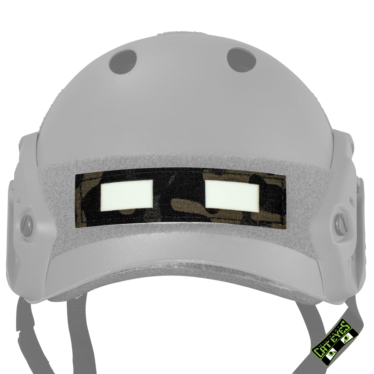 Multicam Black Military Helmet Cat Eye Band
