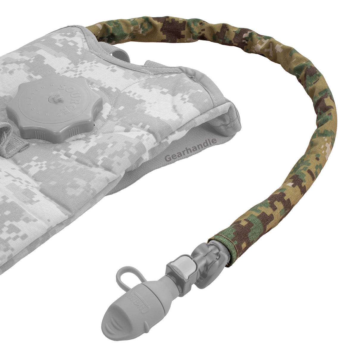 Camo Drink Tube Sleeve For Hydration Packs - Non-Insulated Cover For Tactical Water Bladders