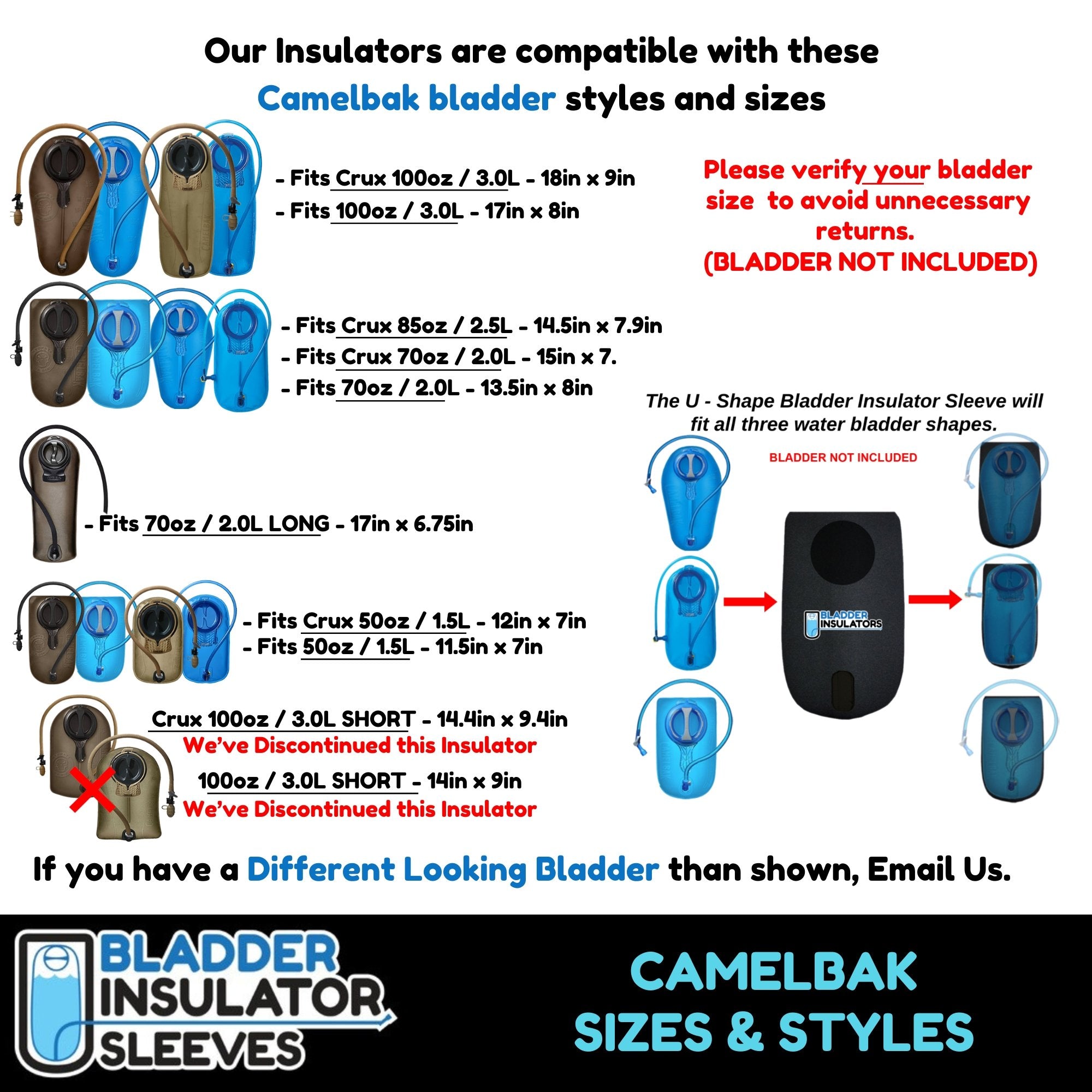 Bladder Insulation for Camelbak Water Bladder - Reservoirs | Gearhandle.com