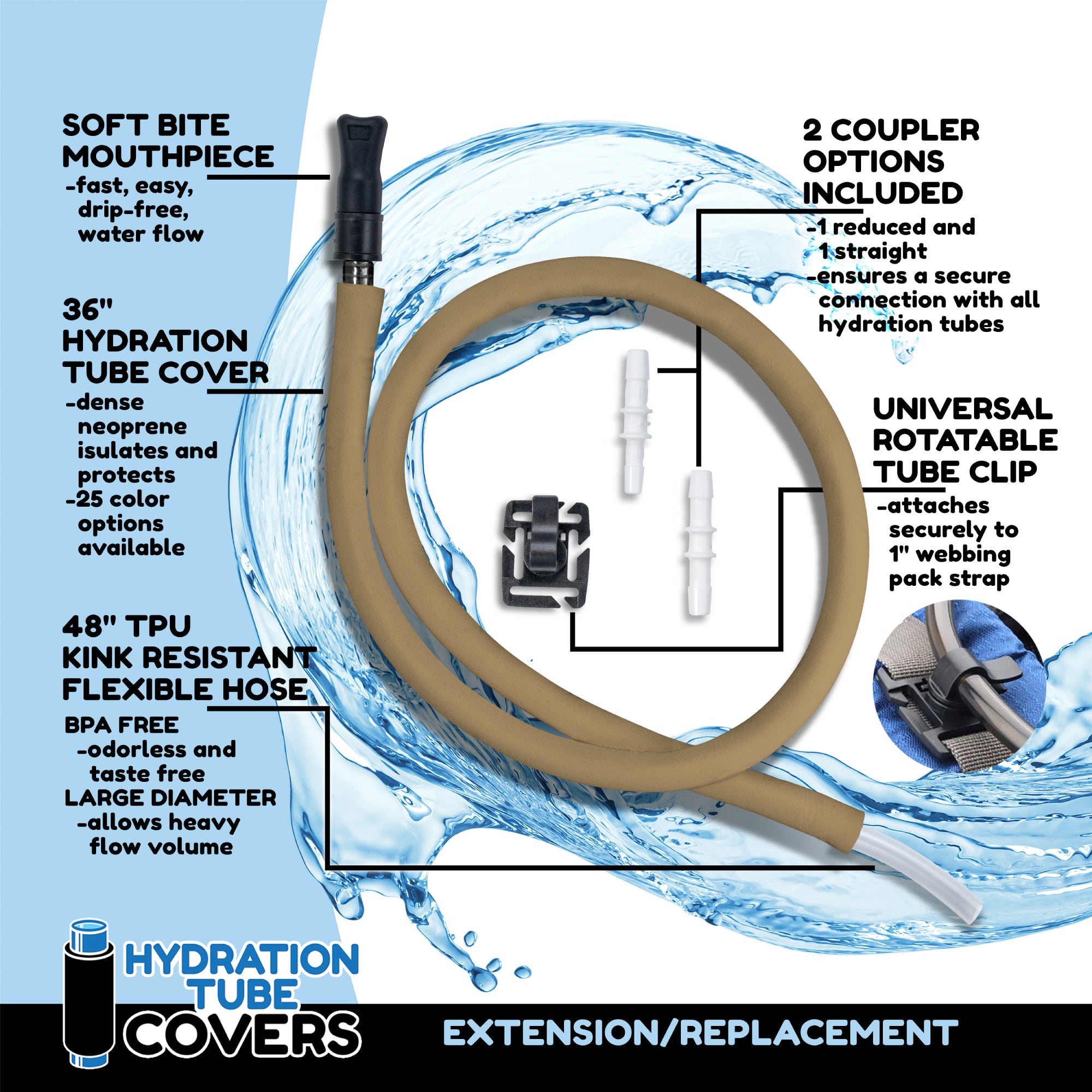 Hydration Pack Drink Tube Replacement