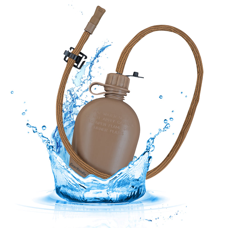 Coyote Brown Canteen Straw Kit